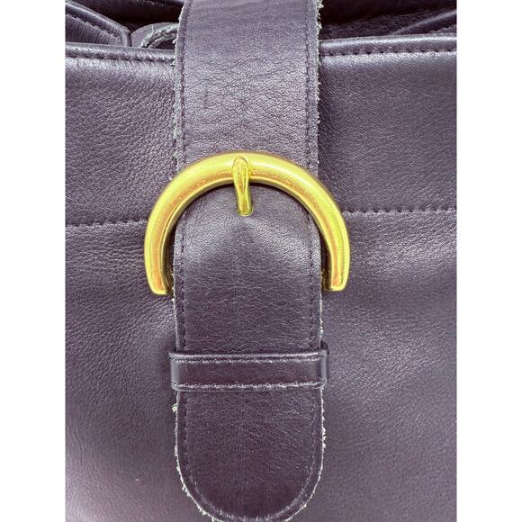 Genuine vintage COACH 4160 sling black leather crossover bag one strap - Picture 8 of 16